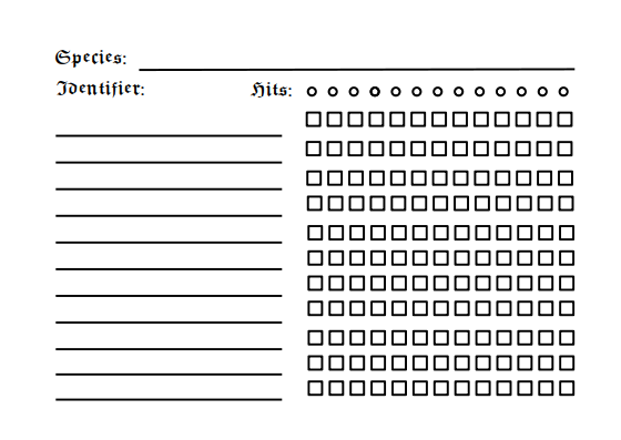 Devourer Extra Sheet