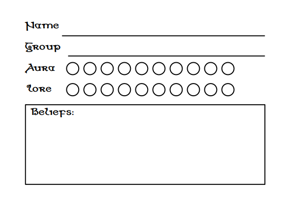 Occultist Sheet
